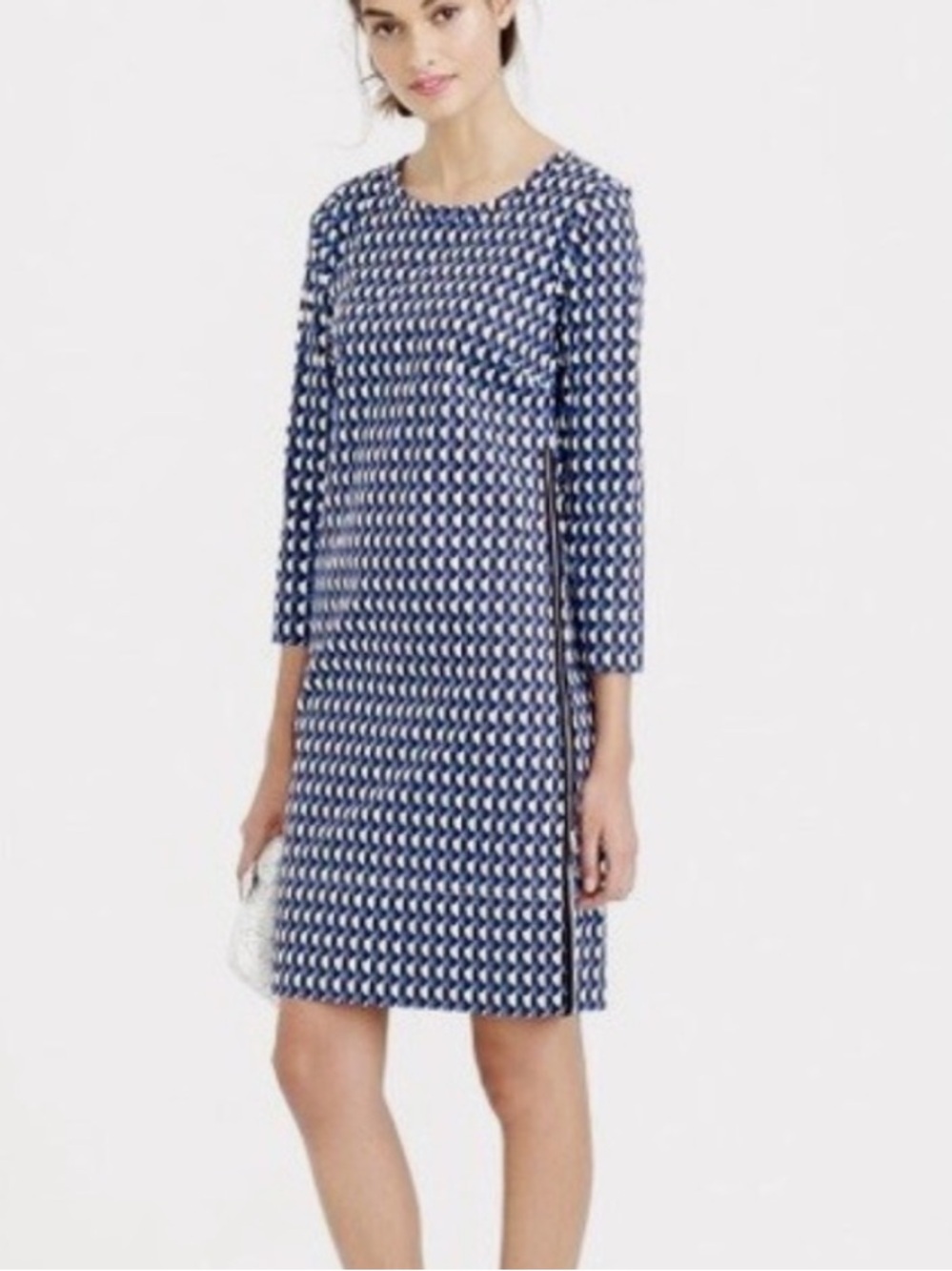 J. Crew Women’s Jet Set Long Sleeve geometric shift dress in a size 2